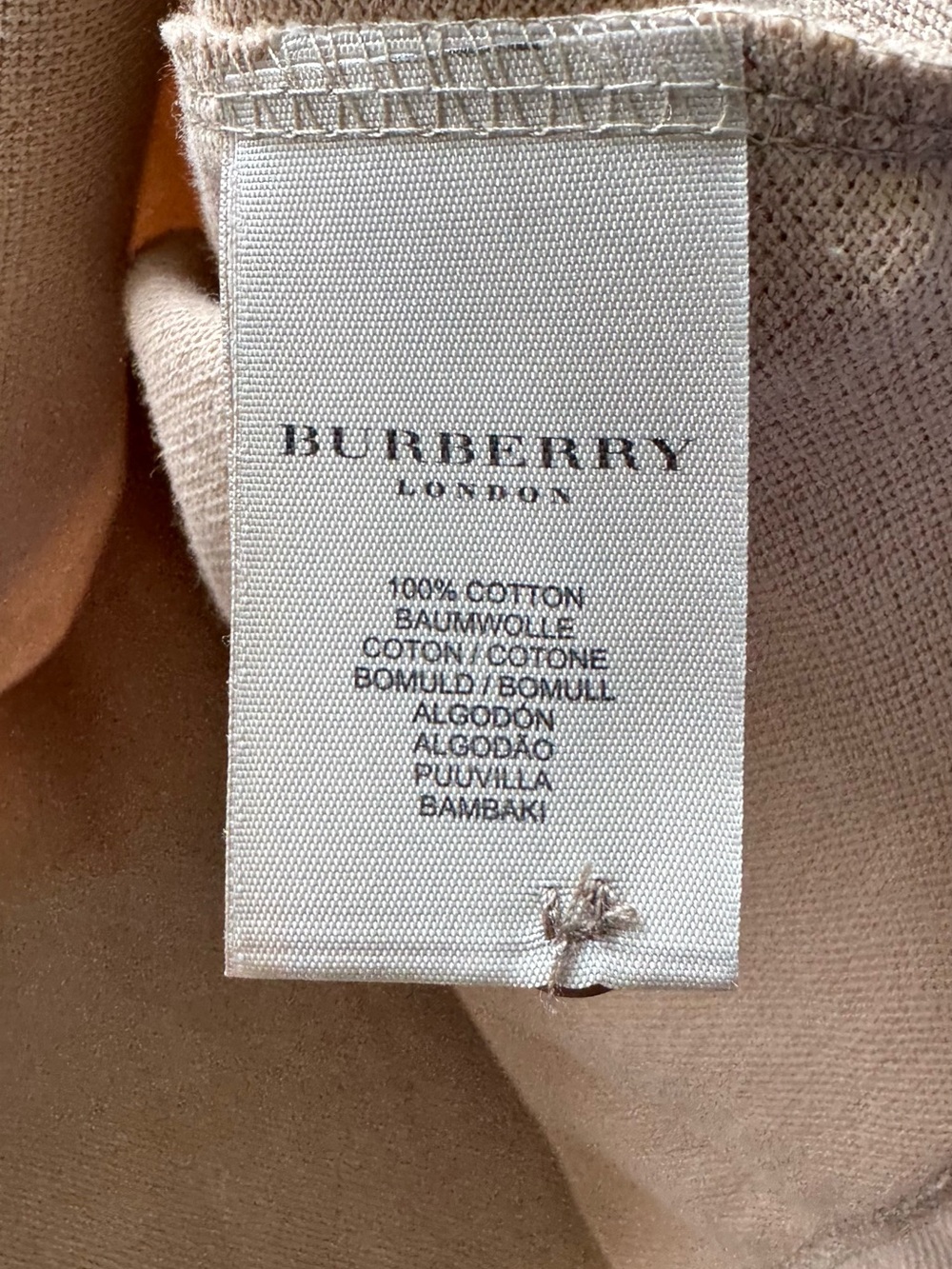 Burberry Men's Polo in Light Brown with Signature Crest - Picture 8 of 12